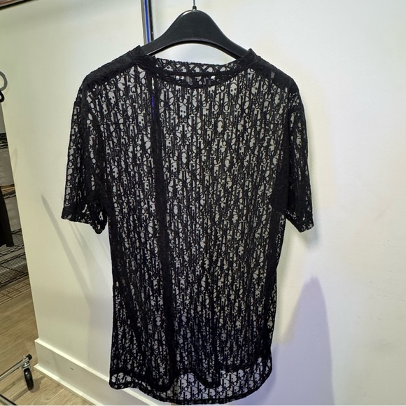 Dior Oblique Jacquard Sheer T-Shirt - Picture 6 of 11